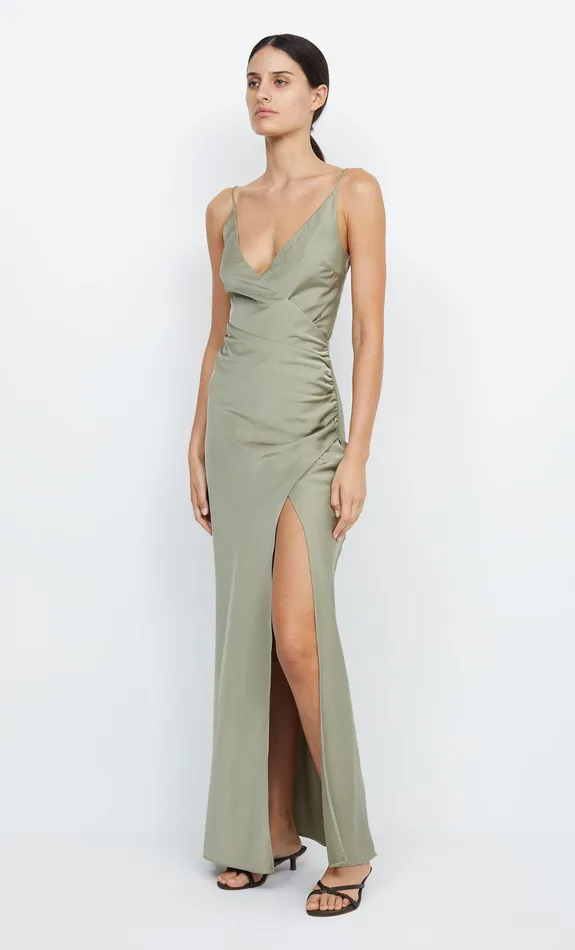Bec Bridge Event Wear Dresses ETERNITY V MAXI DRESS Sage 8211 Women