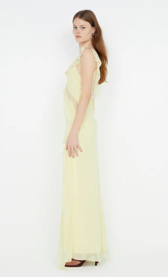 Bec Bridge Event Wear Dresses KNOX MAXI DRESS Ice Yellow 8211 Women