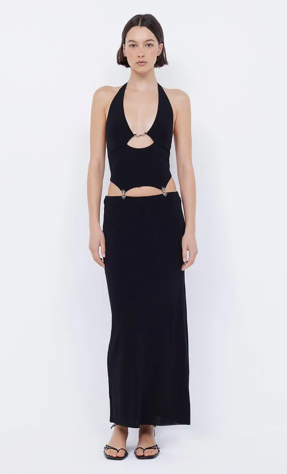 Bec Bridge Event Wear Dresses MALENA CLASP MAXI DRESS Black 8211 Women