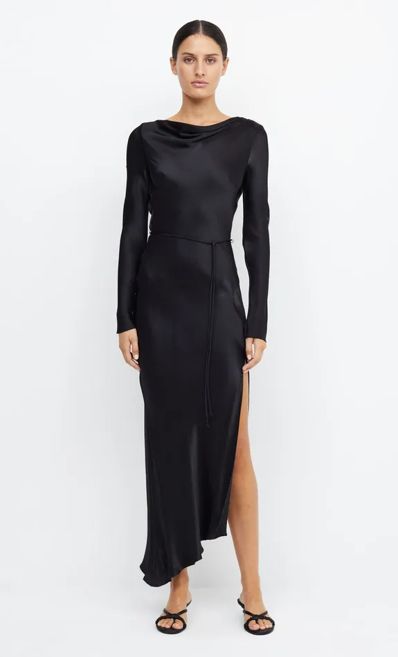 Bec Bridge Event Wear Dresses MOON DANCE LONG SLEEVE MAXI DRESS Black 8211 Women