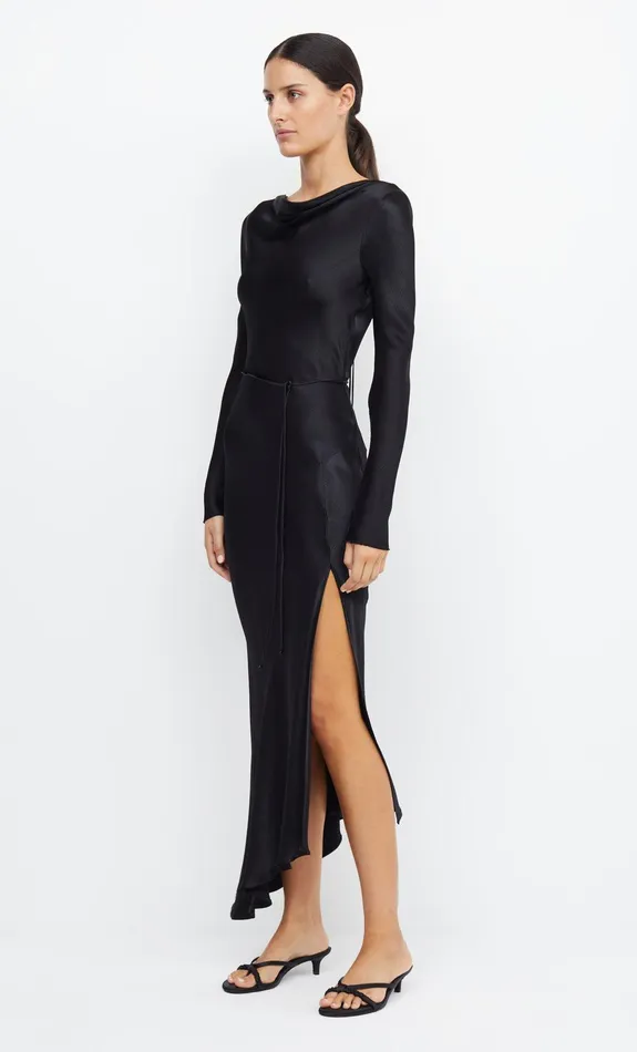Bec Bridge Event Wear Dresses MOON DANCE LONG SLEEVE MAXI DRESS Black 8211 Women