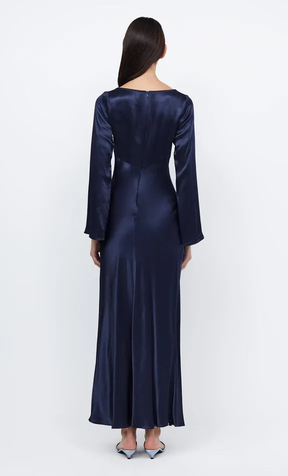 Bec Bridge Event Wear Dresses REN LONG SLEEVE MAXI DRESS Ink 8211 Women