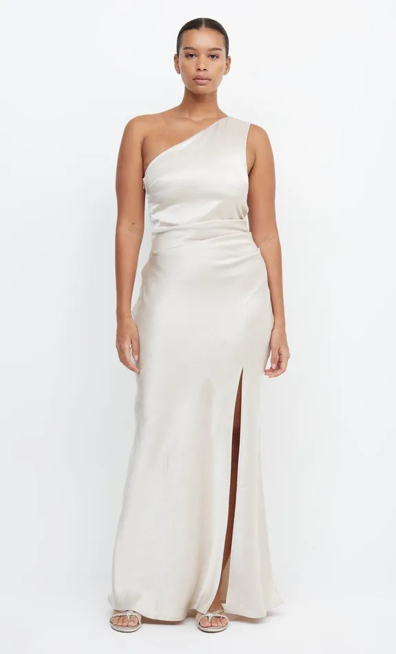 Bec Bridge Event Wear Dresses THE DREAMER ASYM DRESS Sand 8211 Women