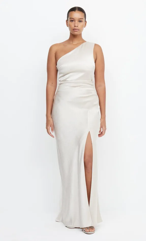 Bec Bridge Event Wear Dresses THE DREAMER ASYM DRESS Sand 8211 Women