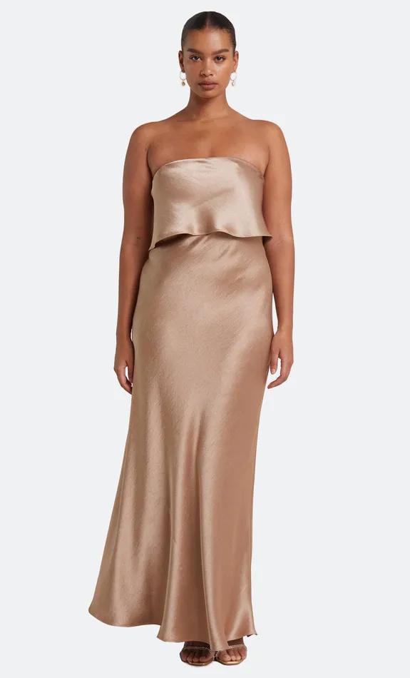 Bec Bridge Event Wear Dresses THE DREAMER OVERLAY DRESS Golden 8211 Women