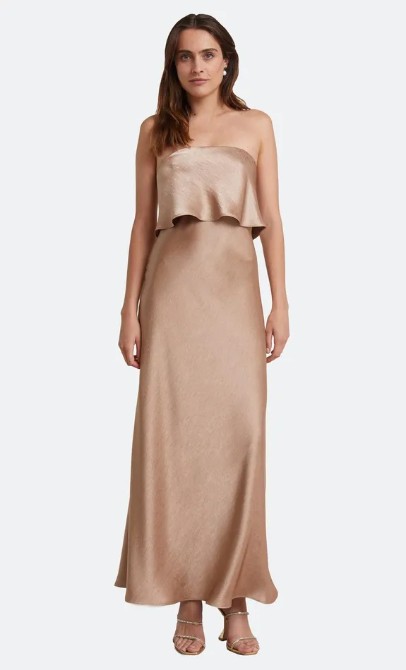 Bec Bridge Event Wear Dresses THE DREAMER OVERLAY DRESS Golden 8211 Women
