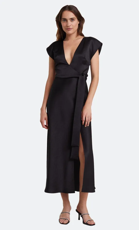 Bec Bridge Event Wear Dresses THE DREAMER WRAP DRESS Black 8211 Women