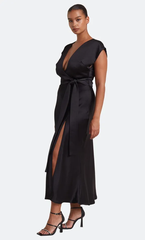 Bec Bridge Event Wear Dresses THE DREAMER WRAP DRESS Black 8211 Women