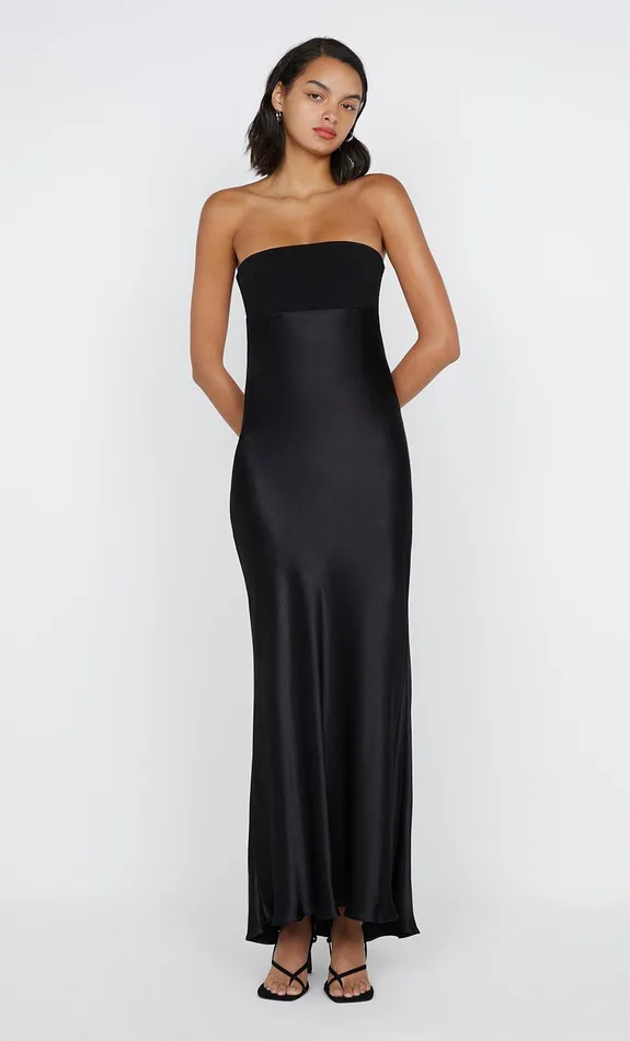 Bec Bridge Event Wear Dresses ZARI STRAPLESS DRESS Black 8211 Women
