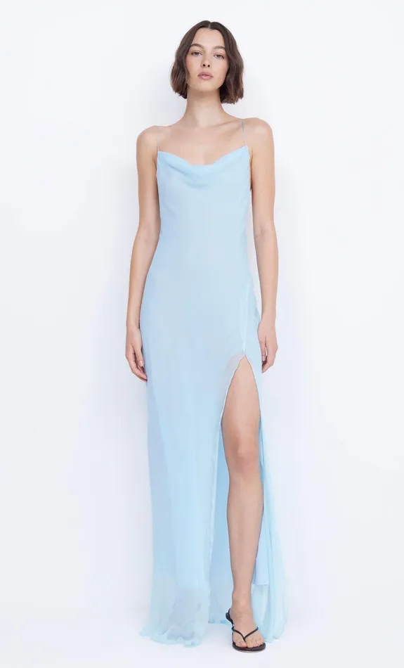 Bec Bridge Maxi Dresses ELZETTE SPLIT MAXI DRESS Dolphin Blue 8211 Women