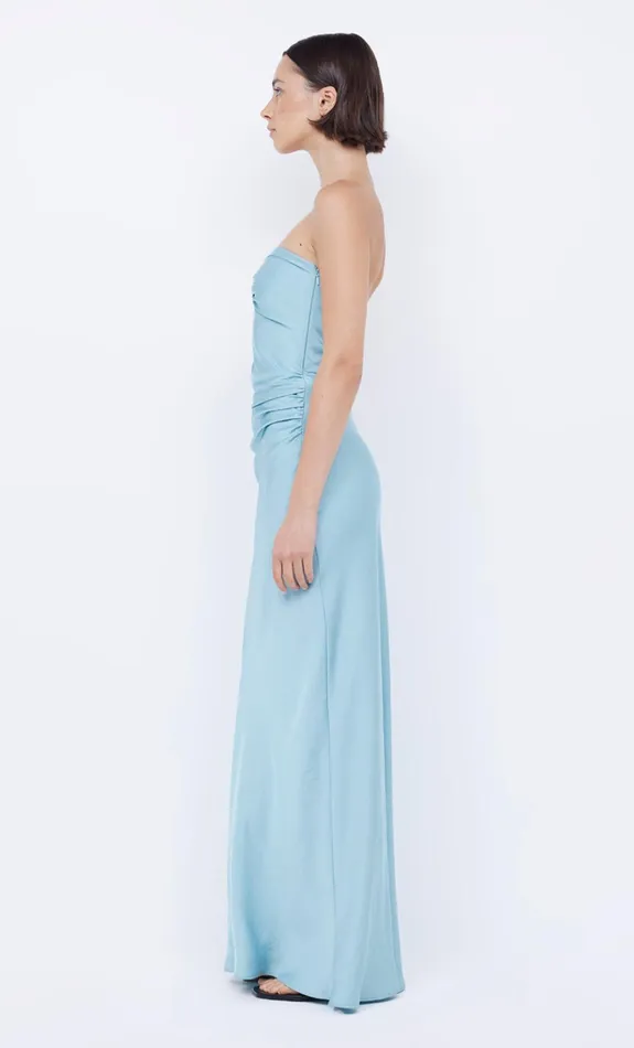 Bec Bridge Maxi Dresses EMILIA STRAPLESS DRESS Duck Egg 8211 Women