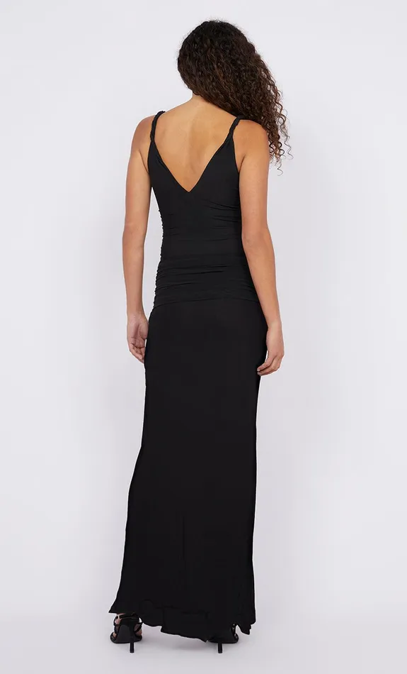 Bec Bridge Maxi Dresses ESTELLA V NECK DRESS Black 8211 Women