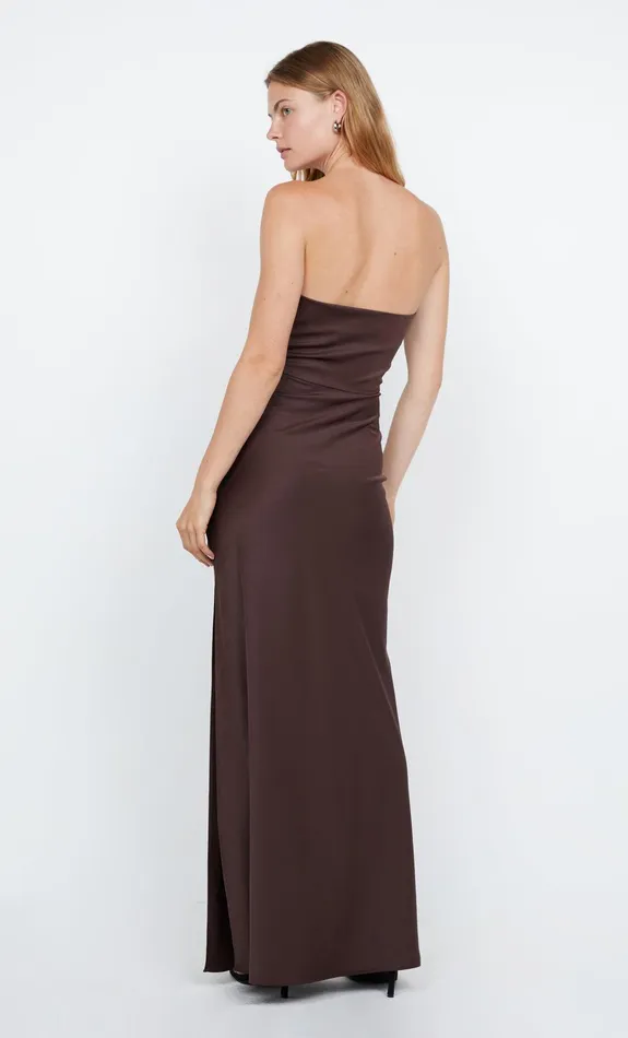 Bec Bridge Maxi Dresses ETERNITY STRAPLESS MAXI Dark Chocolate 8211 Women