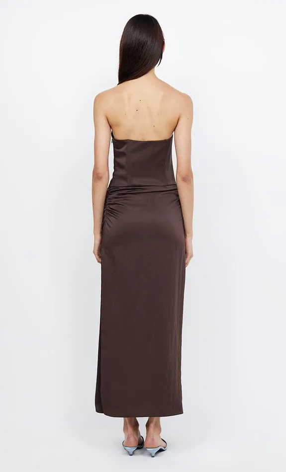 Bec Bridge Maxi Dresses JONES STRAPLESS MAXI DRESS Cocoa 8211 Women