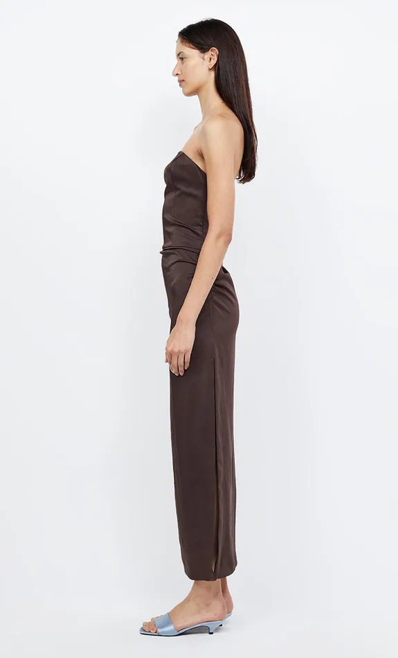 Bec Bridge Maxi Dresses JONES STRAPLESS MAXI DRESS Cocoa 8211 Women