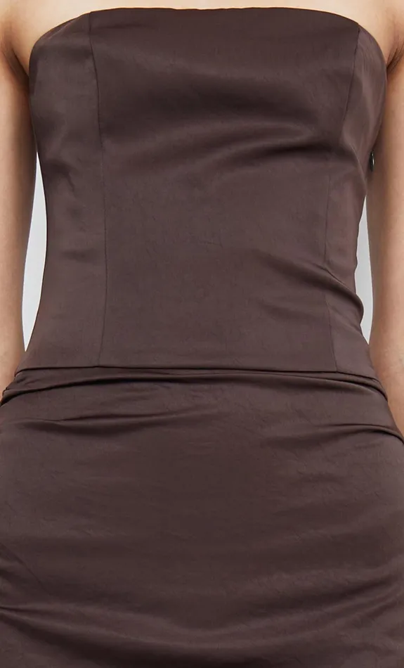 Bec Bridge Maxi Dresses JONES STRAPLESS MAXI DRESS Cocoa 8211 Women