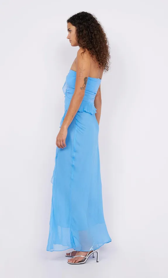 Bec Bridge Maxi Dresses MARESCA STRAPLESS DRESS Azure 8211 Women