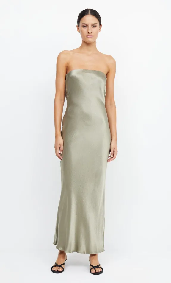 Bec Bridge Maxi Dresses MOON DANCE STRAPLESS DRESS Sage 8211 Women