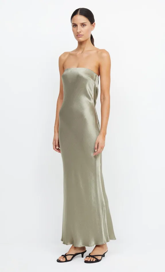 Bec Bridge Maxi Dresses MOON DANCE STRAPLESS DRESS Sage 8211 Women