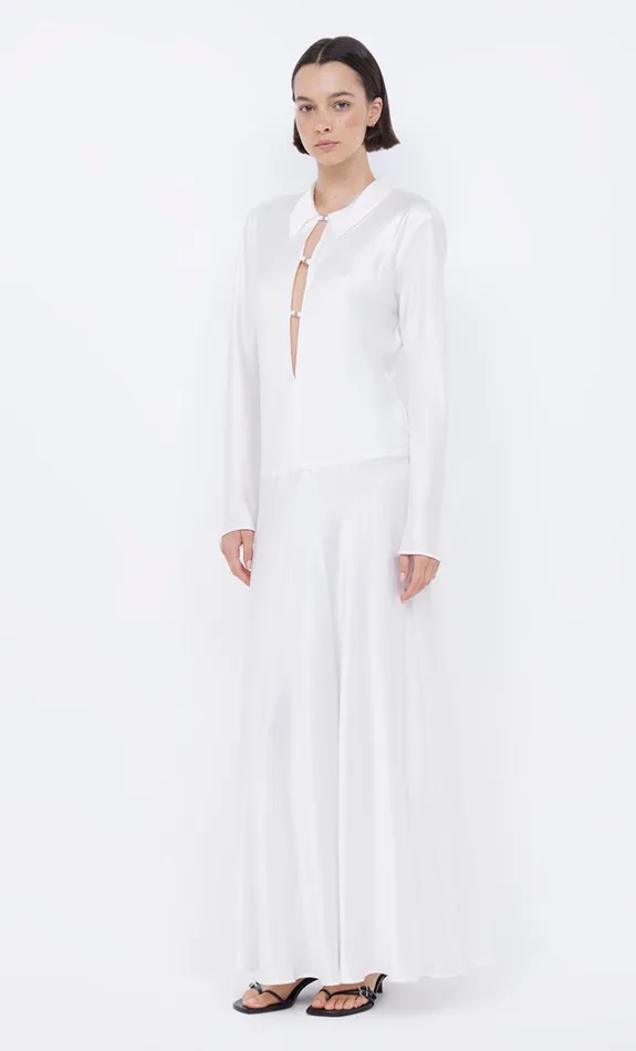 Bec Bridge Maxi Dresses ORLA LONG SLEEVE MAXI DRESS Ivory 8211 Women