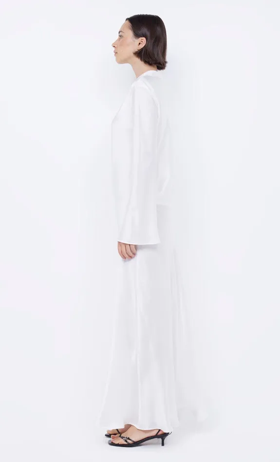 Bec Bridge Maxi Dresses ORLA LONG SLEEVE MAXI DRESS Ivory 8211 Women