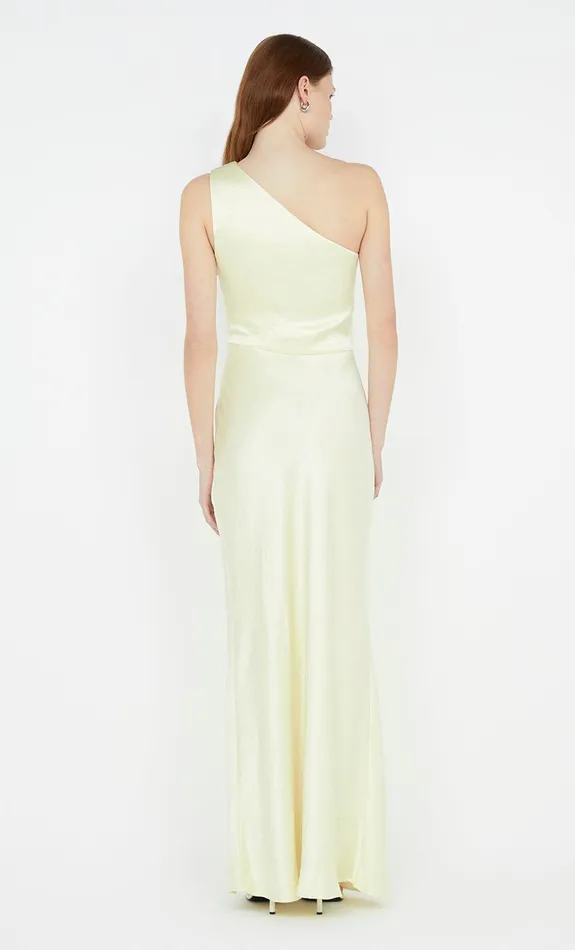 Bec Bridge Maxi Dresses THE DREAMER ASYM DRESS Ice Yellow 8211 Women