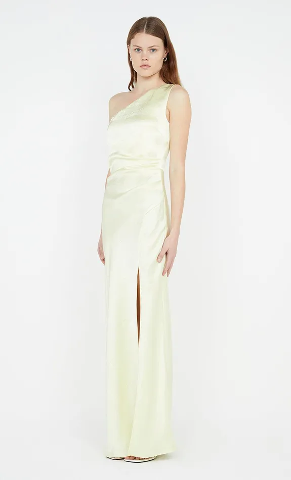 Bec Bridge Maxi Dresses THE DREAMER ASYM DRESS Ice Yellow 8211 Women
