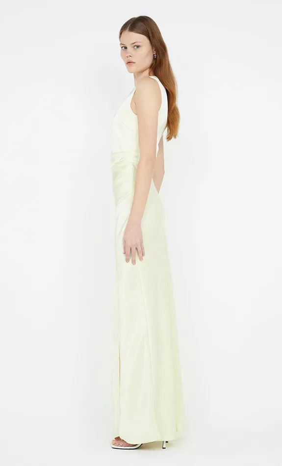 Bec Bridge Maxi Dresses THE DREAMER ASYM DRESS Ice Yellow 8211 Women