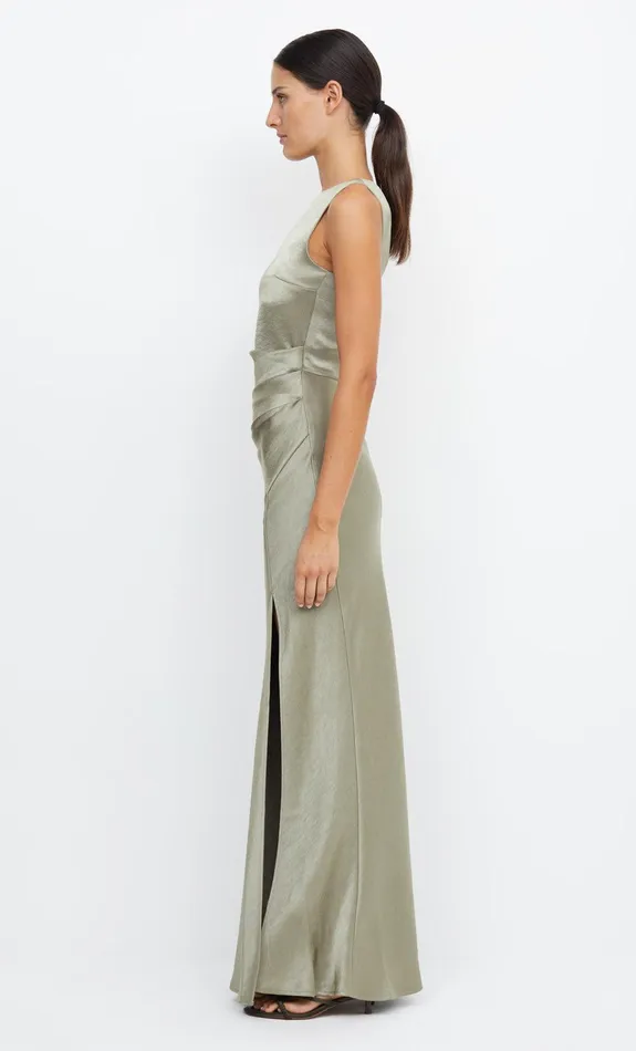 Bec Bridge Maxi Dresses THE DREAMER ASYM DRESS Sage 8211 Women
