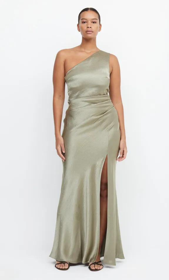 Bec Bridge Maxi Dresses THE DREAMER ASYM DRESS Sage 8211 Women