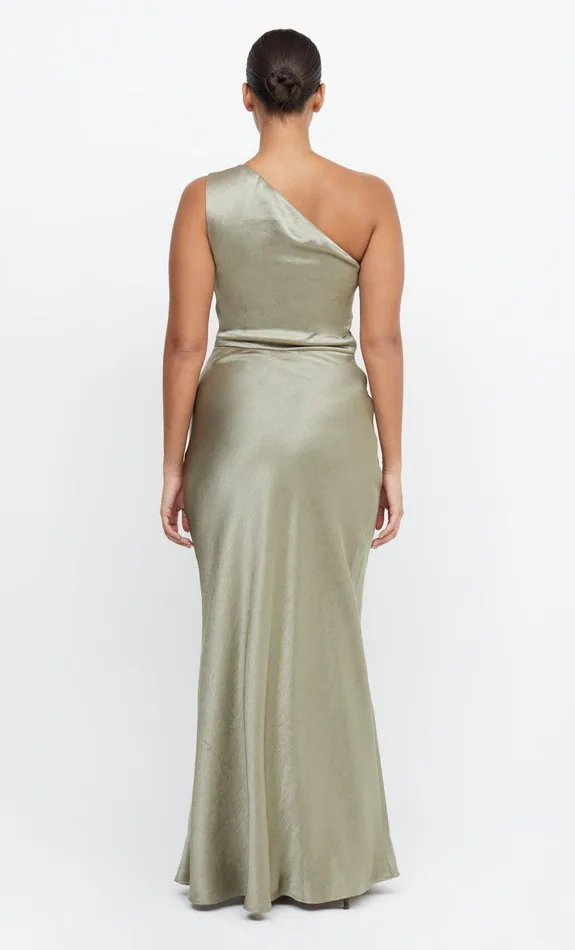 Bec Bridge Maxi Dresses THE DREAMER ASYM DRESS Sage 8211 Women
