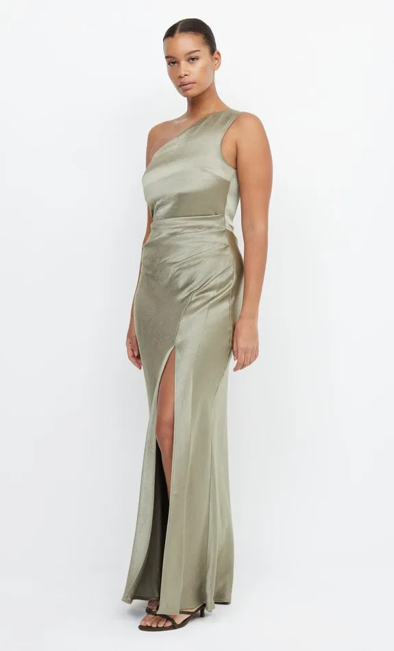 Bec Bridge Maxi Dresses THE DREAMER ASYM DRESS Sage 8211 Women