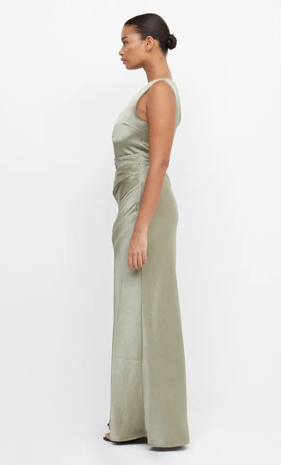 Bec Bridge Maxi Dresses THE DREAMER ASYM DRESS Sage 8211 Women