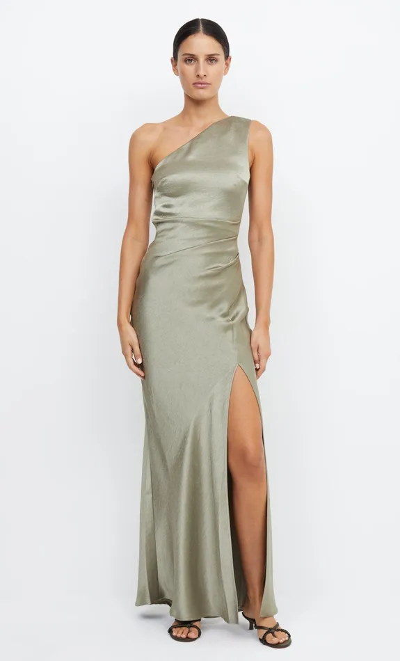 Bec Bridge Maxi Dresses THE DREAMER ASYM DRESS Sage 8211 Women