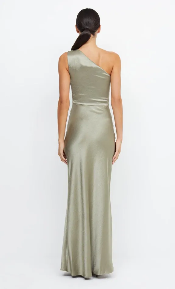 Bec Bridge Maxi Dresses THE DREAMER ASYM DRESS Sage 8211 Women