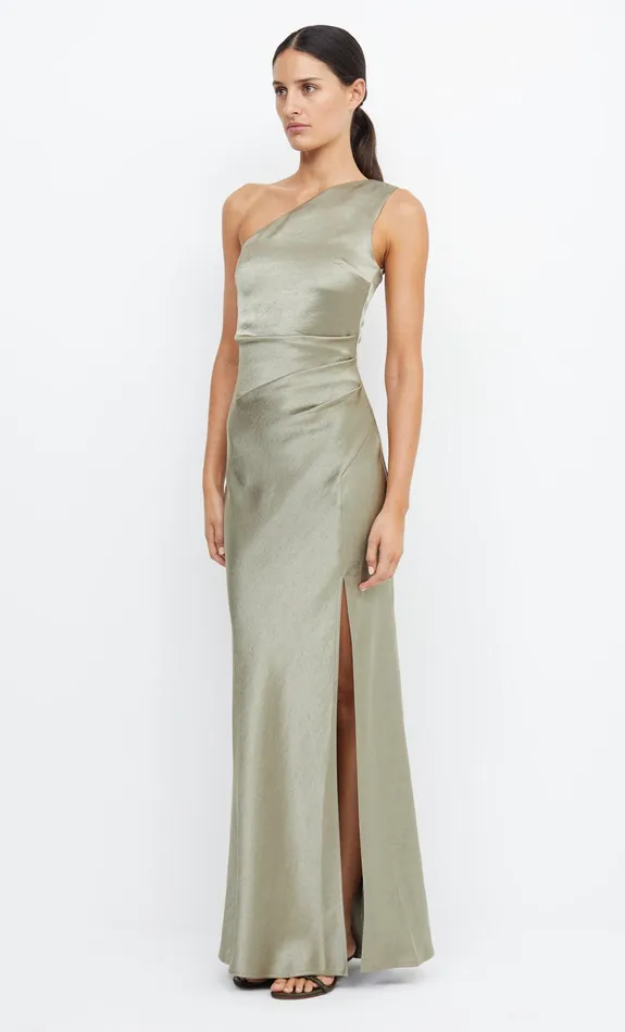 Bec Bridge Maxi Dresses THE DREAMER ASYM DRESS Sage 8211 Women