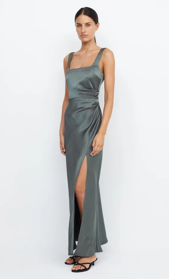 Bec Bridge Maxi Dresses THE DREAMER SQUARE NECK DRESS Dark Willow 8211 Women