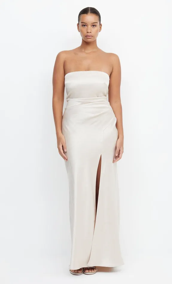 Bec Bridge Maxi Dresses THE DREAMER STRAPLESS DRESS Sand 8211 Women