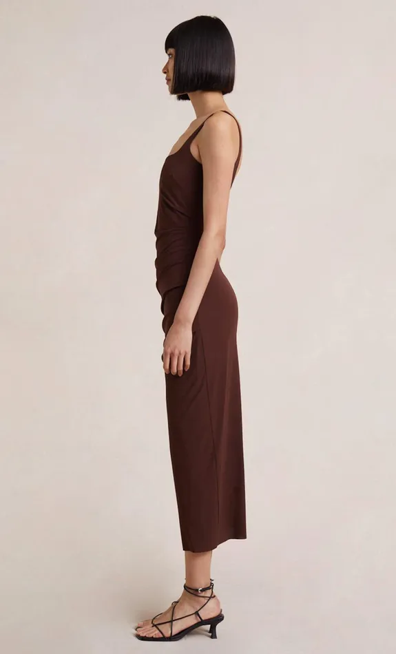 Bec Bridge Midi Dresses YASMIN MIDI DRESS Cognac 8211 Women