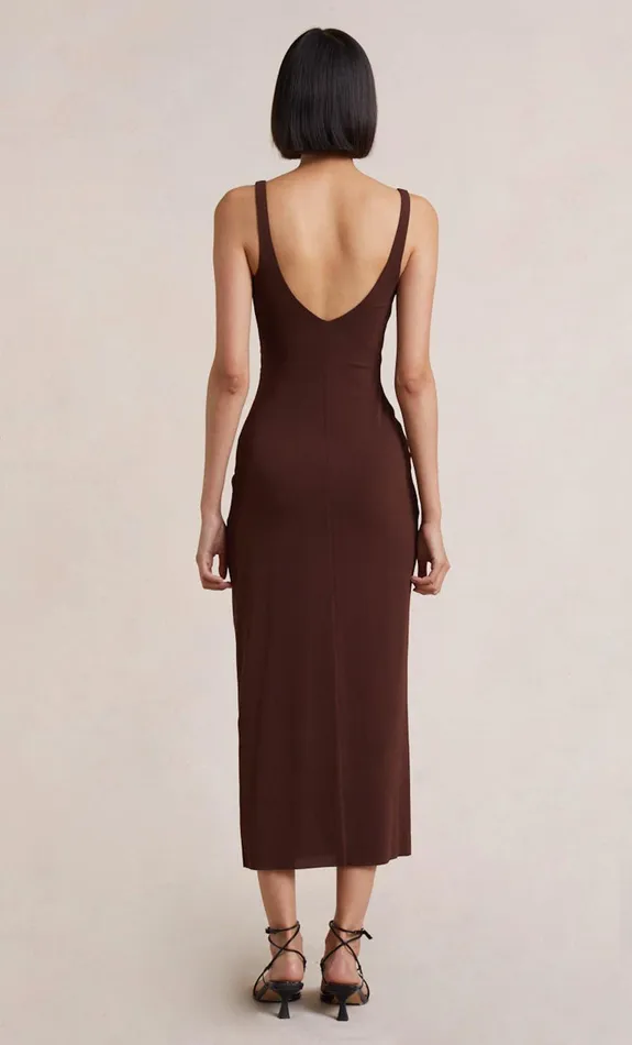 Bec Bridge Midi Dresses YASMIN MIDI DRESS Cognac 8211 Women