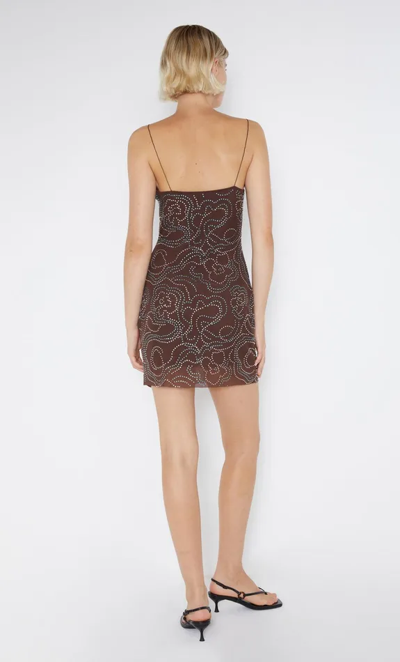 Bec Bridge Mini Dresses ALIZE SINGLET DRESS Espresso 8211 Women