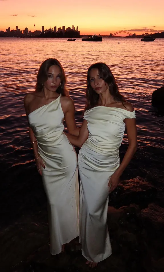 Bec Bridge Prom Dresses ETERNITY OFF SHOULDER MAXI Ice Yellow 8211 Women