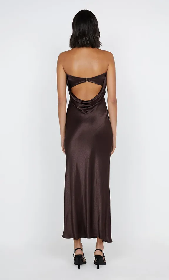 Bec Bridge Prom Dresses MOON DANCE STRAPLESS DRESS Dark Chocolate 8211 Women
