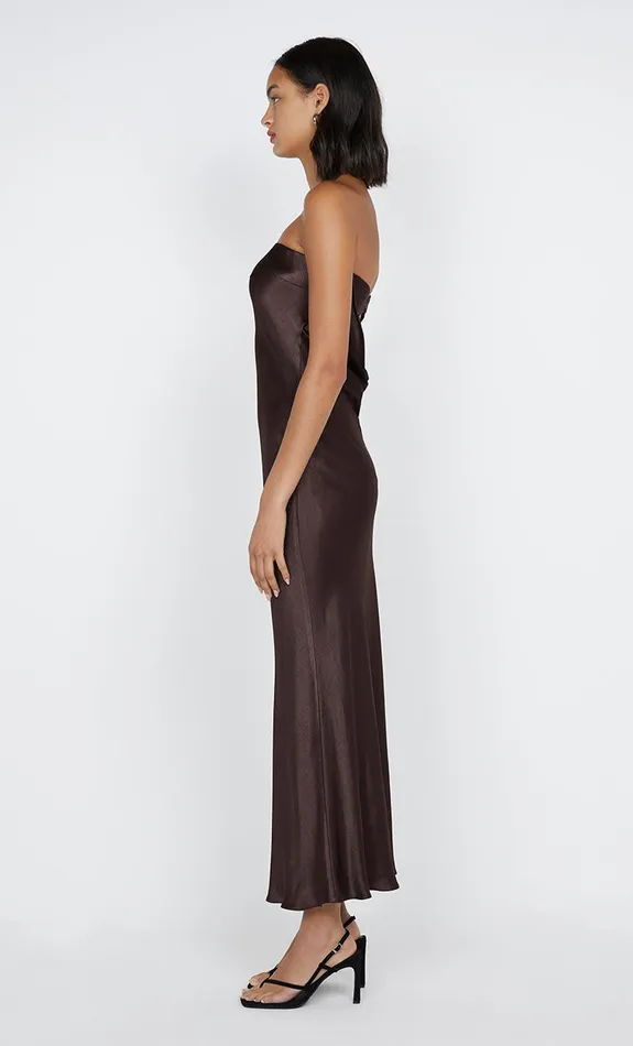Bec Bridge Prom Dresses MOON DANCE STRAPLESS DRESS Dark Chocolate 8211 Women