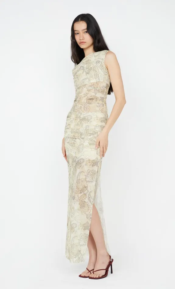 Bec Bridge Prom Dresses SHYLA OFF SHOULDER DRESS Faded Paisley 8211 Women
