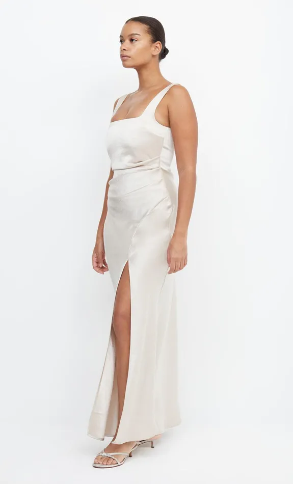 Bec Bridge Prom Dresses THE DREAMER SQUARE NECK DRESS Sand 8211 Women
