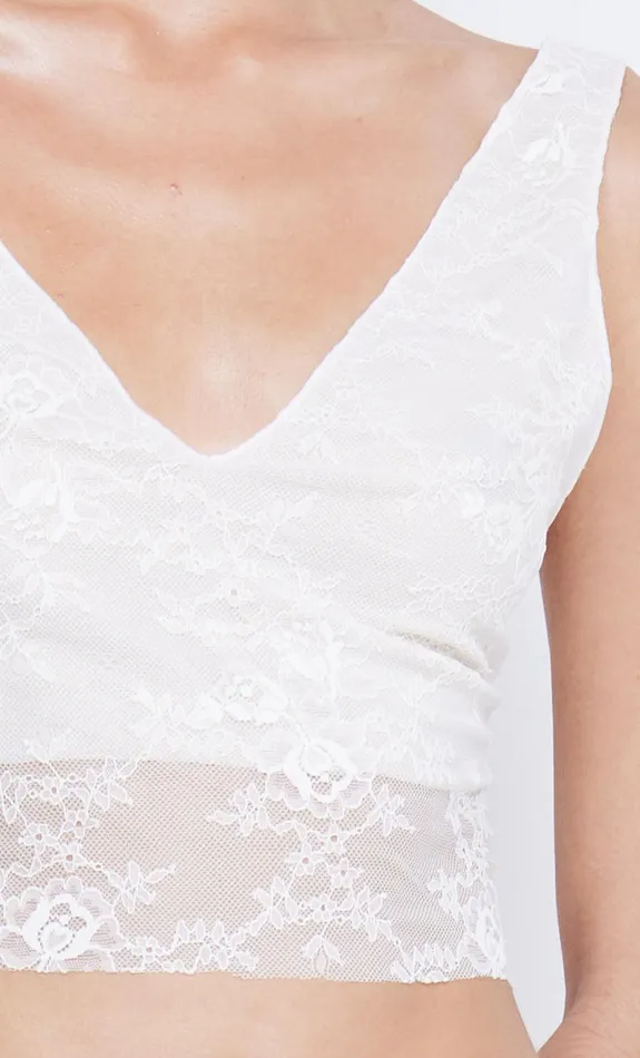 Bec Bridge Sets SANTAL CROPPED TOP Ivory 8211 Women