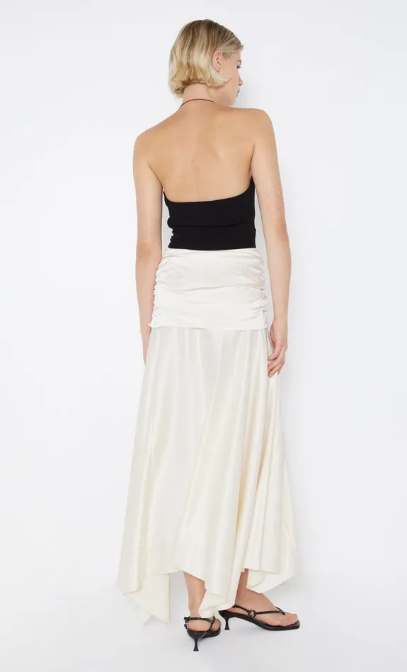 Bec Bridge Skirts CHANTILLY SILK RUCHED SKIRT Ivory 8211 Women