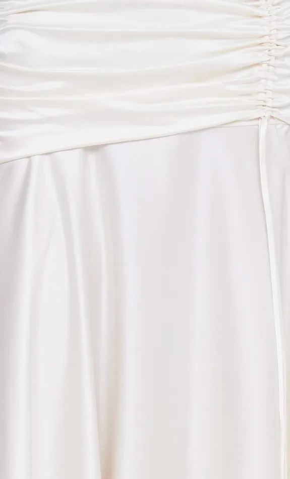 Bec Bridge Skirts CHANTILLY SILK RUCHED SKIRT Ivory 8211 Women