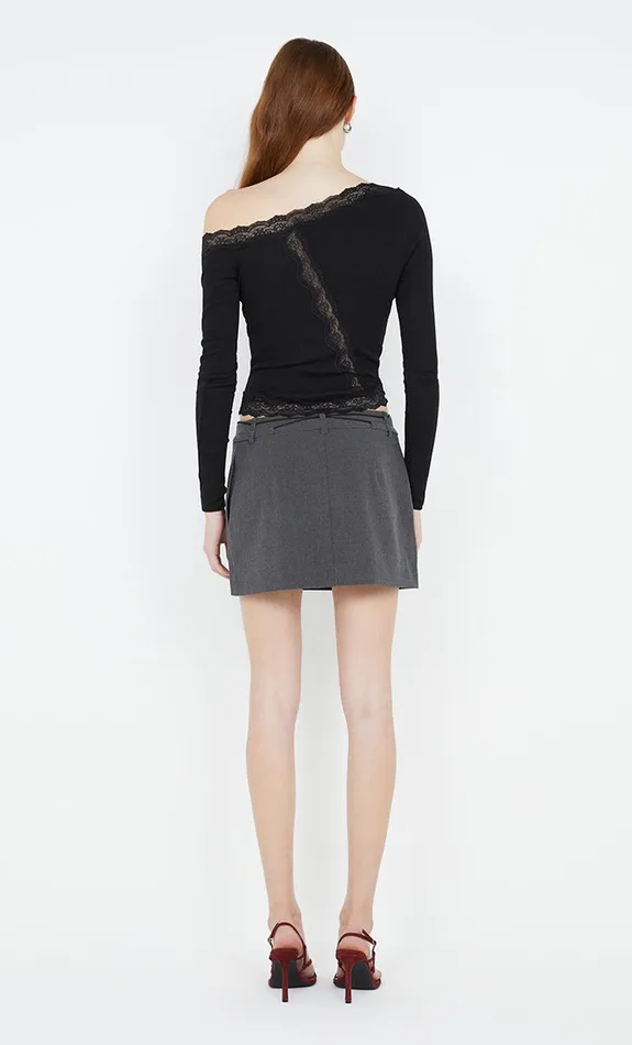 Bec Bridge Skirts NAIDA MINI SKIRT Charcoal 8211 Women
